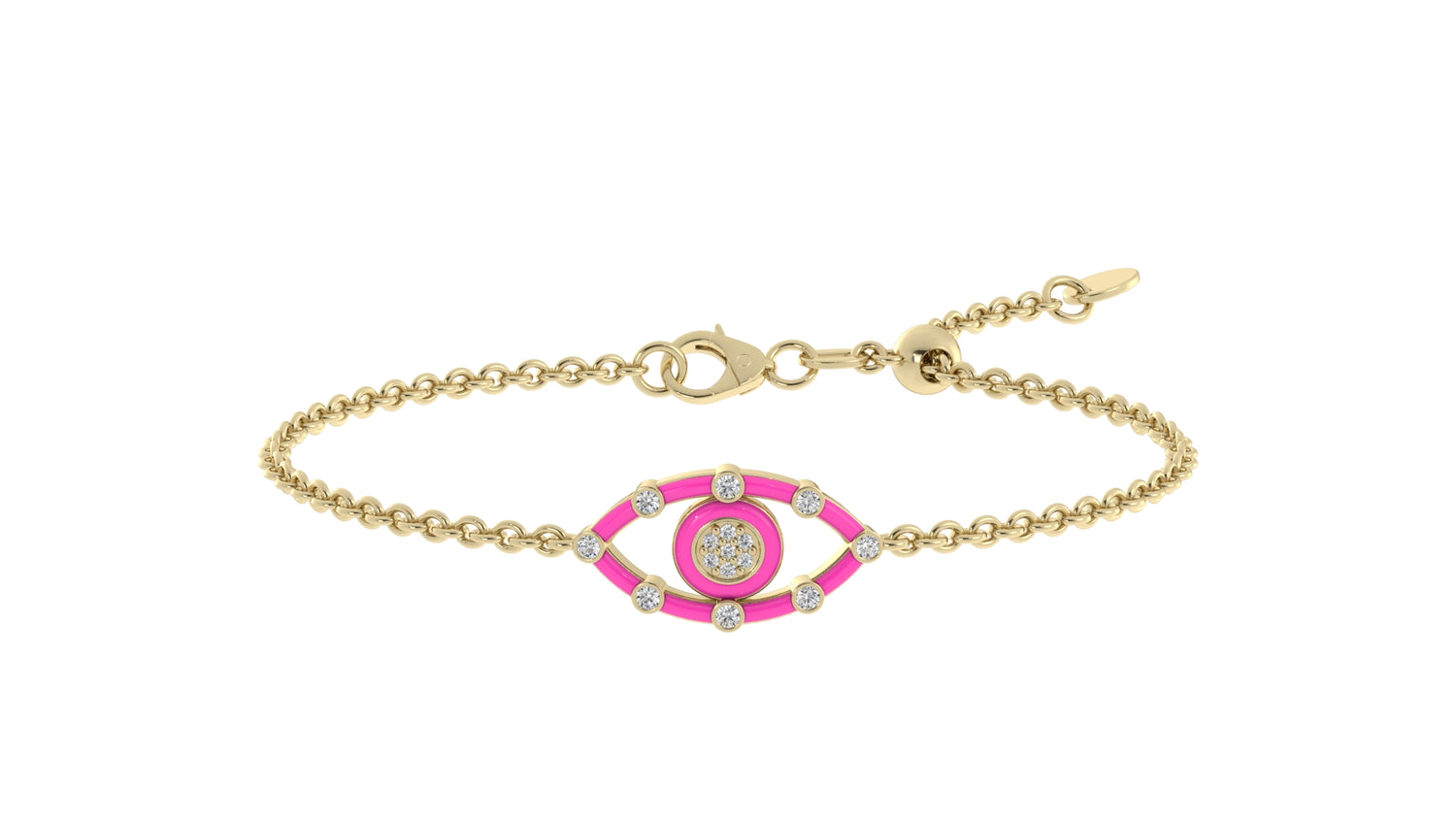 14k Yellow / Neon Rosa