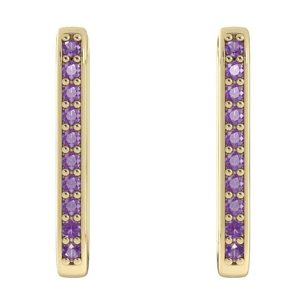 14k Yellow / Amethyst